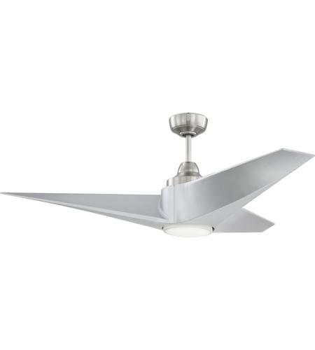 Freestyle 56 Inch Brushed Polished Nickel With Brushed Nickel Blades Ceiling Fan