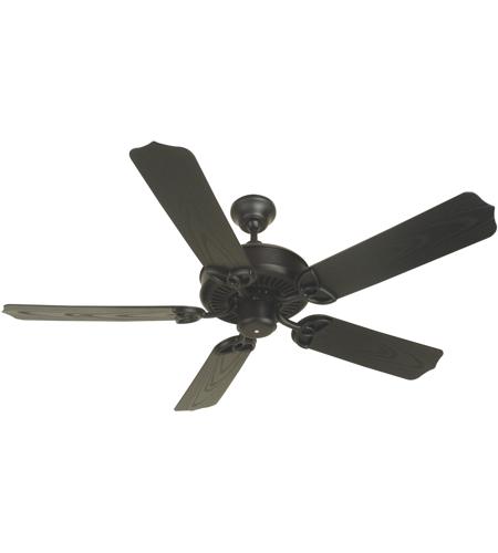 Patio 52 Inch Flat Black Outdoor Ceiling Fan Kit In Light Kit Sold Separately Outdoor Standard Flat Black