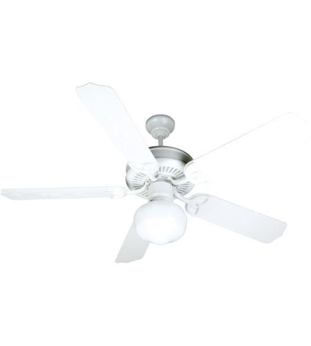 White Blades Outdoor Ceiling Fan Kit, 52 Inch White Outdoor Ceiling Fan