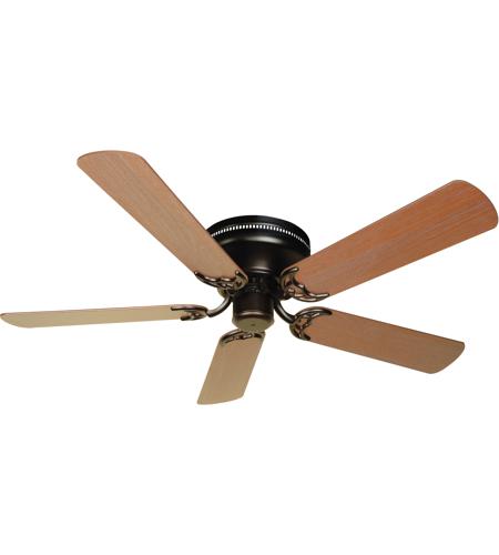 Craftmade K10686 Pro Contemporary 52 Inch Oiled Bronze With Washed Walnut Birch Blades Flushmount Ceiling Fan Kit In Light Kit Sold Separately Plus