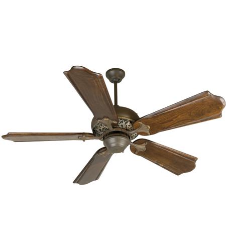 Craftmade K10730 Mia 56 Inch Aged Bronze And Vintage Madera With Classic Ebony Blades Outdoor Ceiling Fan Kit In Custom Carved Classic Ebony