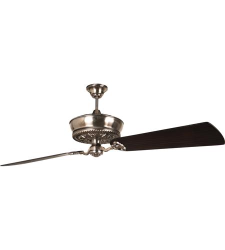 Monroe 70 Inch Tarnished Silver With Hand Scraped Walnut Blades Ceiling Fan Kit In 70