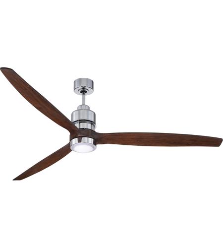 Craftmade K11258 Sonnet 70 inch Chrome with Walnut Blades Ceiling Fan Kit