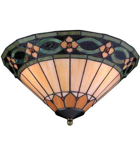 Elegance Led Jeweled Style Fan, Stained Glass Ceiling Fan Light Kit