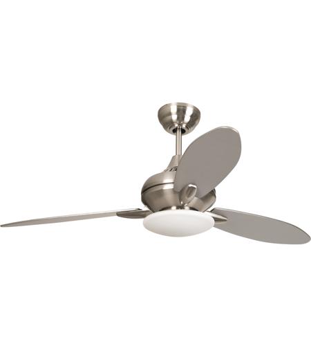 Loris 52 Inch Brushed Polished Nickel With Brushed Nickel Blades Ceiling Fan