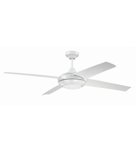 Craftmade Mod60w4 Moderne 60 Inch White, 60 Ceiling Fan With Light
