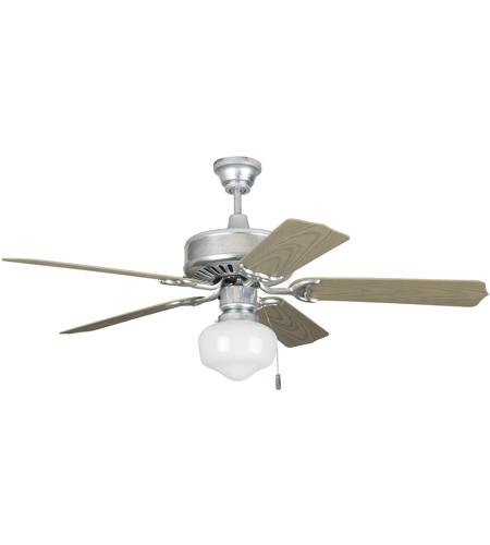 Porch Fan 52 Inch Galvanized With, Outdoor Porch Ceiling Fan White