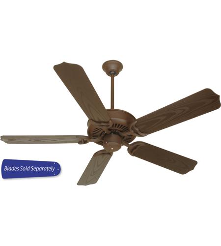 Craftmade K10170 Porch Fan 52 Inch Rustic Iron With Brown Blades Outdoor Ceiling Fan With Blades Included In 52 Light Kit Sold Separately Outdoor