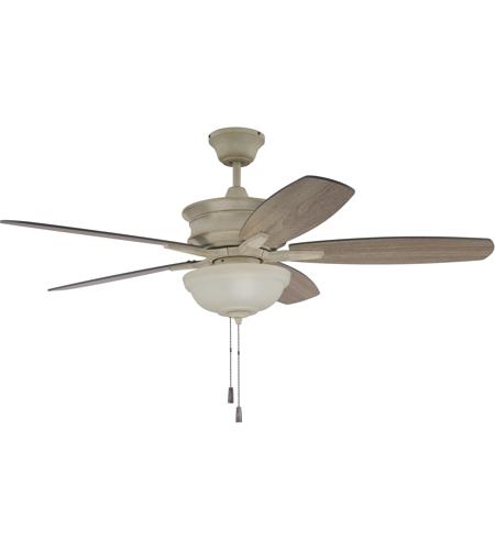 Penbrooke 52 Inch Cottage White With Cherry Walnut Blades Ceiling Fan