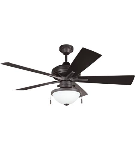 Riverfront 52 Inch Aged Bronze Brushed With Aged Bronze Blades Ceiling Fan