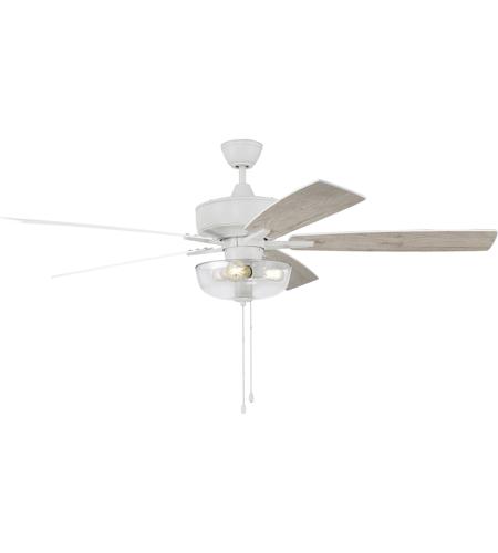 Craftmade S101W5-60WWOK Super Pro 101 60 inch White with White/Washed Oak Blades Contractor Ceiling Fan S101W5-60WWOK_300.jpg