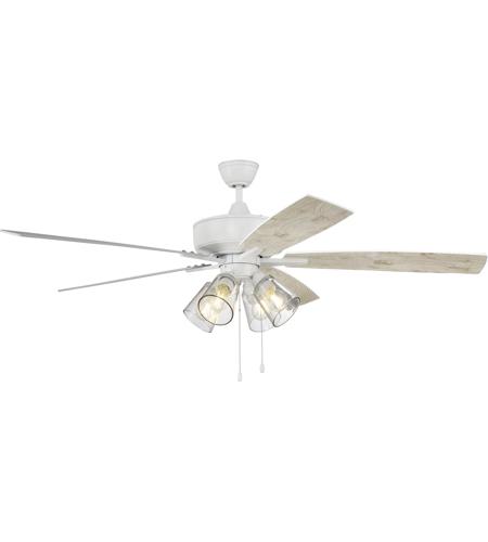Craftmade S104W5-60WWOK Super Pro 104 60 inch White with White/Washed Oak Blades Contractor Ceiling Fan S104W5-60WWOK_300.jpg
