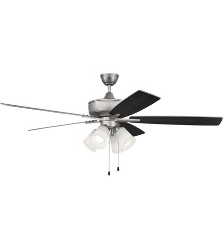 Craftmade S114BN5-60BNGW Super Pro 114 60 inch Brushed Satin Nickel with Brushed Nickel/Greywood Blades Contractor Ceiling Fan S114BN5-60BNGW_300.jpg