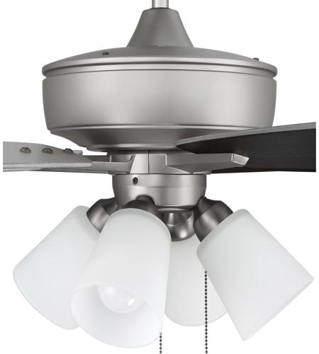 Craftmade S114BN5-60BNGW Super Pro 114 60 inch Brushed Satin Nickel with Brushed Nickel/Greywood Blades Contractor Ceiling Fan S114BN5-60BNGW_400.jpg