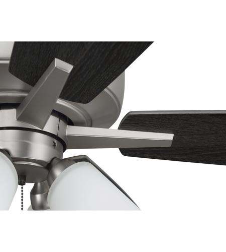 Craftmade S114BN5-60BNGW Super Pro 114 60 inch Brushed Satin Nickel with Brushed Nickel/Greywood Blades Contractor Ceiling Fan S114BN5-60BNGW_500.jpg
