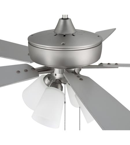 Craftmade S114BN5-60BNGW Super Pro 114 60 inch Brushed Satin Nickel with Brushed Nickel/Greywood Blades Contractor Ceiling Fan S114BN5-60BNGW_502.jpg