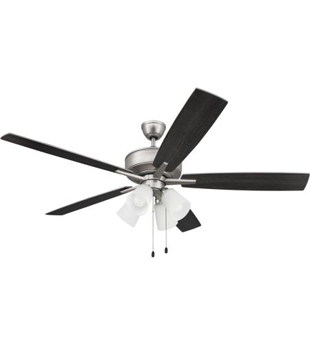 Craftmade S114BN5-60BNGW Super Pro 114 60 inch Brushed Satin Nickel with Brushed Nickel/Greywood Blades Contractor Ceiling Fan S114BN5-60BNGW_800.jpg