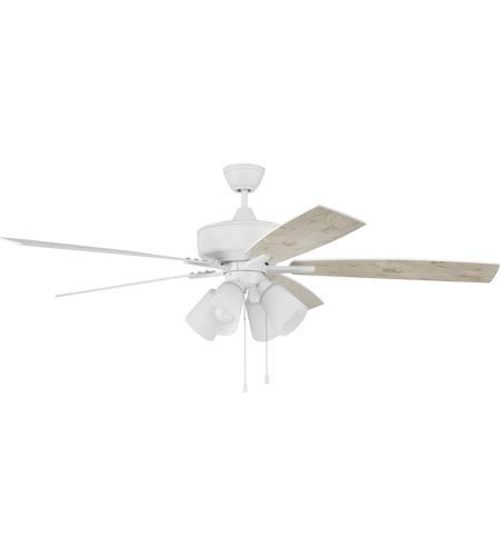 Craftmade S114W5-60WWOK Super Pro 114 60 inch White with White/Washed Oak Blades Contractor Ceiling Fan S114W5-60WWOK_200.jpg