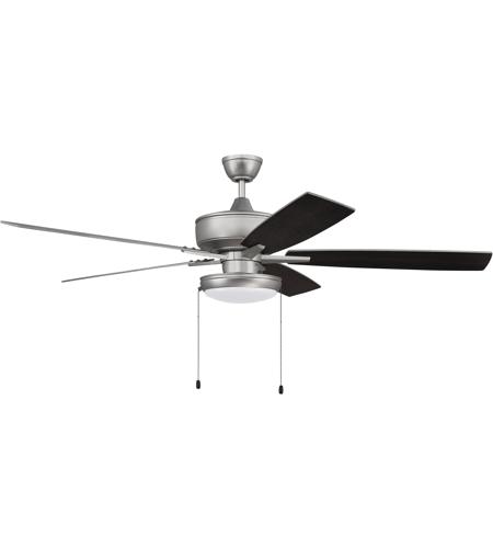 Craftmade S119BN5-60BNGW Super Pro 119 60 inch Brushed Satin Nickel with Brushed Nickel/Greywood Blades Contractor Ceiling Fan, Pan S119BN5-60BNGW_200.jpg