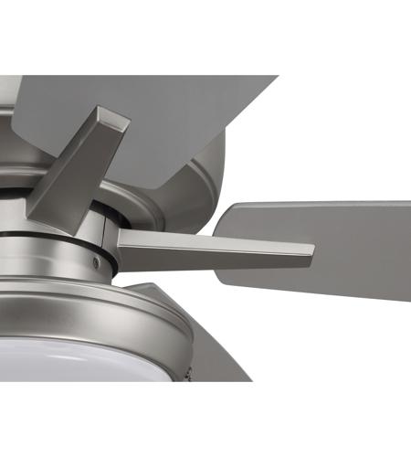 Craftmade S119BN5-60BNGW Super Pro 119 60 inch Brushed Satin Nickel with Brushed Nickel/Greywood Blades Contractor Ceiling Fan, Pan S119BN5-60BNGW_500.jpg