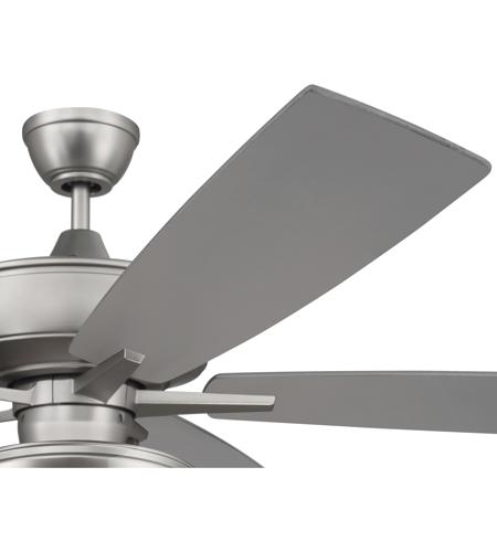 Craftmade S119BN5-60BNGW Super Pro 119 60 inch Brushed Satin Nickel with Brushed Nickel/Greywood Blades Contractor Ceiling Fan, Pan S119BN5-60BNGW_501.jpg