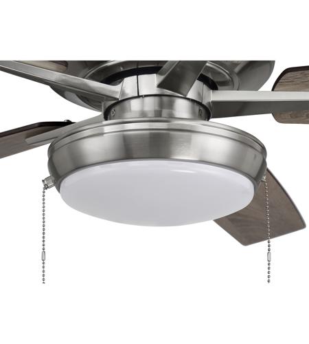 Craftmade S119BNK5-60DWGWN Super Pro 119 60 inch Brushed Polished Nickel with Driftwood/Grey Walnut Blades Contractor Ceiling Fan, Pan S119BNK5-60DWGWN_700.jpg
