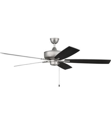 Craftmade S60BN5-60BNGW Super Pro 60 inch Brushed Satin Nickel with Brushed Nickel/Greywood Blades Contractor Ceiling Fan S60BN5-60BNGW_200.jpg