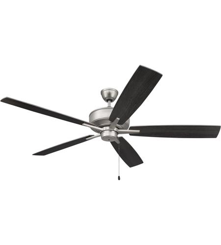 Craftmade S60BN5-60BNGW Super Pro 60 inch Brushed Satin Nickel with Brushed Nickel/Greywood Blades Contractor Ceiling Fan S60BN5-60BNGW_900.jpg
