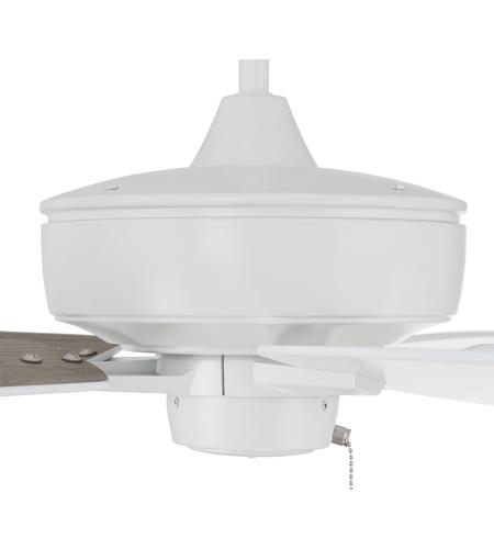 Craftmade S60W5-60WWOK Super Pro 60 inch White with White/Washed Oak Blades Contractor Ceiling Fan S60W5-50WWOK_400.jpg