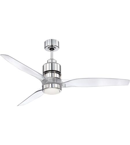 Craftmade SON52CH-60CA Sonnet 60 inch Chrome with Clear Acrylic Blades Ceiling Fan Kit
