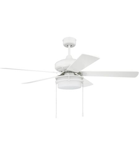 Craftmade STO52W5 Stonegate 52 inch White with White/Ash Blades Ceiling Fan STO52W5_100.jpg