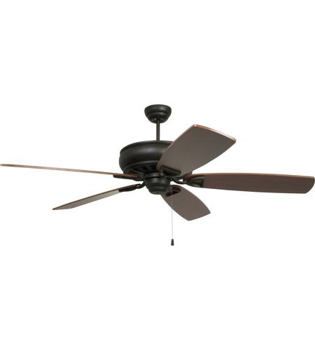 Craftmade SUA62ABZ5 Supreme Air 62 inch Aged Bronze Brushed with Teak and Walnut Blades Indoor/Outdoor Ceiling Fan
