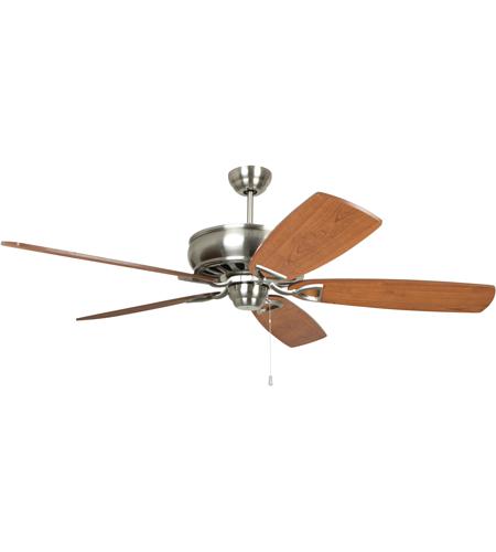 Craftmade SUA62BNK5 Supreme Air 62 inch Brushed Polished Nickel with Dark Walnut and Cherry Blades Indoor/Outdoor Ceiling Fan photo