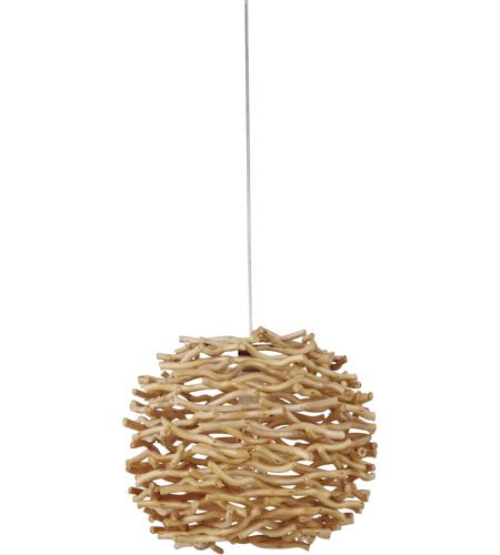 Craftmade SW2001-NT Wood Shade 1 Light 17 inch Natural Swag Pendant Ceiling Light 