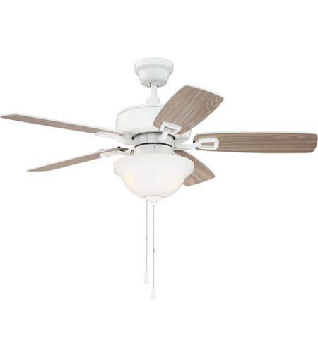 Oak Blades Ceiling Fan, White Wash Ceiling Fan