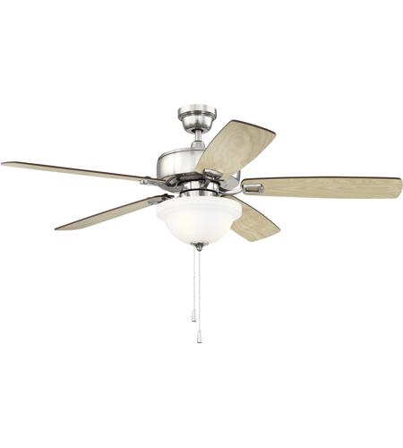 Craftmade TCE52BNK5C1 Twist N Click 52 inch Brushed Polished Nickel with Ash/Mahogany Blades Ceiling Fan TCE52BNK5C1_1.jpg