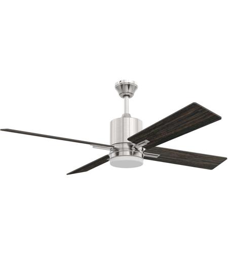 Craftmade TEA52BNK4-UCI Teana 52 inch Brushed Polished Nickel with Brushed Nickel/Walnut Blades Ceiling Fan