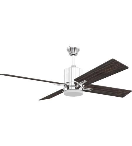 Craftmade TEA52CH4-UCI Teana 52 inch Chrome with Brushed Nickel/Walnut Blades Ceiling Fan