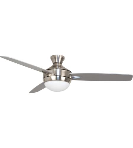 Craftmade TG52BNK3-52BN-UCI Targas 52 inch Brushed Polished Nickel with Silver Blades Ceiling Fan in Brushed Nickel