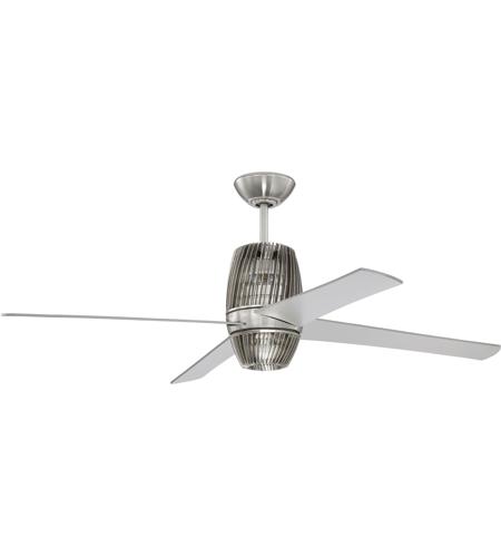 Craftmade TOR52BNK4 Torbeau 52 inch Brushed Polished Nickel with Brushed Nickel Blades Ceiling Fan
