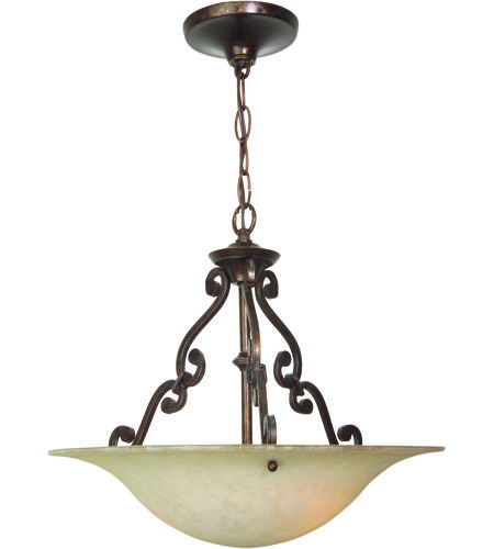 Craftmade X1916 Ag Toscana 3 Light 16 Inch Aged Bronze Pendant