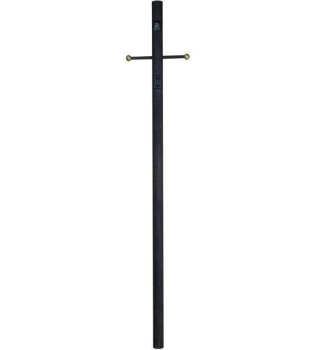 Craftmade Z8794-TB Smooth 84 inch Textured Black Outdoor Direct Burial Pole in Textured Matte Black, Smooth