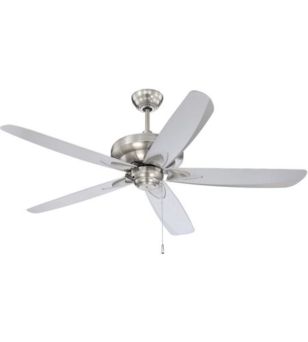 Craftmade ZE56BNK5 Zena 56 inch Brushed Polished Nickel with Brushed Nickel Blades Ceiling Fan