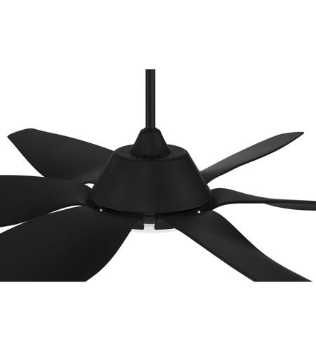 Craftmade ZOM66FB6 Zoom 66 inch Flat Black with Flat Black/Flat Black Blades Ceiling Fan ZOM66FB6_502.jpg