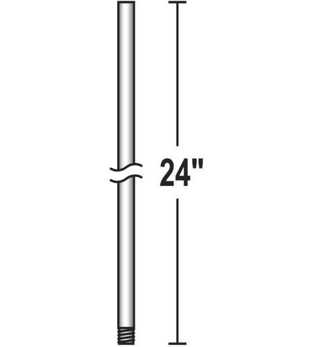 Craftmade DR24SB Signature Satin Brass Fan Downrod in 24 in.