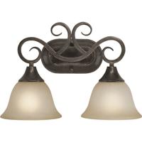 Craftmade 24902-BA Torrey 2 Light 17 inch Burnished Armor Vanity Light Wall Light in Light Umber Etched thumb
