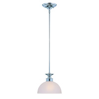 Craftmade 26121-CH Spencer 1 Light 10 inch Chrome Mini Pendant Ceiling Light in Frosted 26121-CH-2.jpg thumb