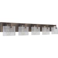 Craftmade 47605-PAB Trouvaille 5 Light 43 inch Patina Aged Brass Vanity Light Wall Light thumb