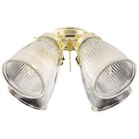 Craftmade ECK756BB Universal 4 Light Incandescent Bright Brass Fan Light Kit in Polished Brass photo thumbnail