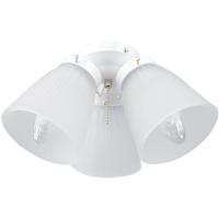 Craftmade ECK758WW Universal 3 Light Incandescent White Fan Light Kit, Bowl photo thumbnail